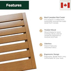 Northwood Sauna - Sauna Headrest - Handmade from Canadian Red Cedar Wood - Ergonomic Neck Support Pillow