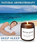 Horse Girl Definition Candle,Horse Lover Horse Rider Girls Gifts,Equestrian Gifts for Girls,Sea Salt Fragrance Scented Candles,8 oz