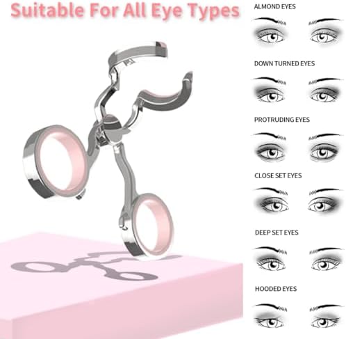 Contact Lens Wearing Aids, Portable Contact Lens Eyelid Stretcher, Color Contact Lens Wearing Tool With Insert or Remove Tool/Tweeers/Contact Lens Case (Pink)