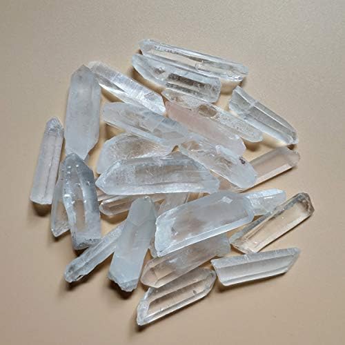Colorsheng 100g 3.5oz 0.22lb Natural Quartz Crystal Column Points Shards About 20-30 Piece Lot Average Brand