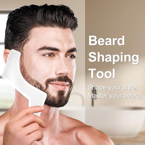 Beard Kit,Beard Grooming Kit for Men W/Straight Razor,2 PACK Beard Oil, Wash, Balm, Brush, Comb, Scissors Mens Birthday Christmas Gifts for Men Boyfriend Husband Beard Trimming Shaving Kit