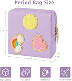 airogym Period Bag for Ladies, Sanitary Napkin Storage Bag, Functional PU Leather Sanitary Pad Bags for Panty Liners, Tampons, Menstrual Cup Pouches, Sanitary Pads Organizer