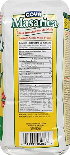 Goya Foods Masarica Instant Corn Masa Flour, 4 Pound
