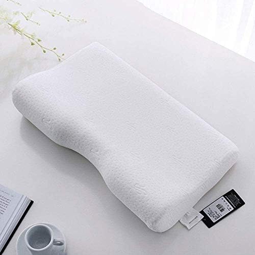 TEMKIN Cervical Pillow Memory Foam Butterfly Pillow Contour Pillow for Neck and Shoulder Pain Cervical Pillow Ergonomic Bed Pillow for Side & Back Sleepers 50 * 30 * 6/11cm Suitable for Hotels bedr