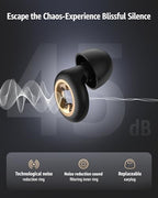 Sleeping Ear Plugs: 45DB Noise Cancelling Ultra-Comfy Reusable Ear Plug- Silicone Hearing Protection for Concerts & Travel & Snoring-Silicone Hearing Protection Earbuds with 8 Eartips