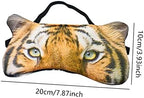 3D Cute Animal Funny Sleep Eye Mask for Men Women, Soft Plush Tiger Blindfold Sleeping Mask for Plane Travel Yoga Office Snap Nap Eye Cover Eyeshade