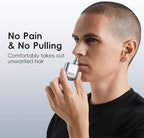 yoose Nose Hair Trimmer, Alloy Rechargeable Nose Hair Trimmer for Men Women, IPX7 Waterproof, Detachable Head, Easy to Clean, Portable Travel Size Nose Trimmers, Dual Edged Blades, Painless, Silver