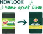 Scotch-Brite Heavy Duty Scouring Pad, Durable and Long-Lasting Dish Scrubber for Kitchen + Outdoor, 30 Scrub Pads for Uncoated Pots and Pans, Cast Iron Cooktops, Grill Grates, Oven Racks, and BBQ