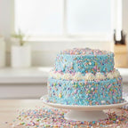 Moon & Stars Sprinkle Mix White, Blue, Yellow, Pink, Purple, Green, Orange 4.4 oz, Sprinkles For Cake Decorating, Baking, Ice Cream & More, The Hampton Candy Company