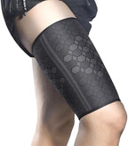 YIKANGHENG Thigh Brace Belt, High Elastic Nylon Thigh Supports Compression Sleeve for Men and Women Running, Balls, Exercise and Sports (Medium)