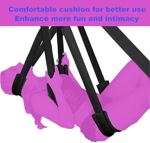Sex Swing Ceiling Adult BDSM Bondage 360 Spinning Indoor Bedroom Swing Sex Toys for Women Adults Couples with Steel Triangle Frame Heavy Duty Holds Up to 800LBS Sweatshirt