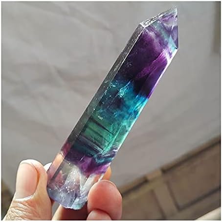 Health & Household Natural Fluorite Quartz Crystal Wand Point
