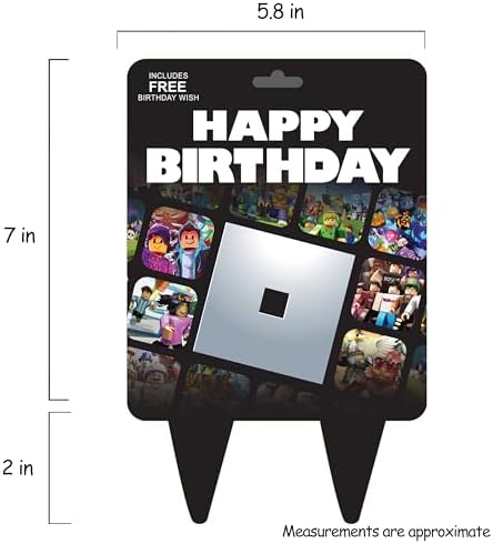 Blox GC Video Game Birthday Cake Topper Ro Gamer Party Decor