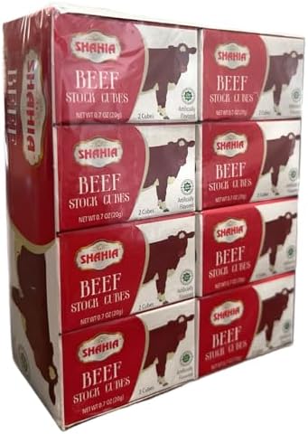 Shahia's-Halal Beef Stock Cubes, 24 count (Pack of 1)