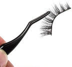 False Eyelash Applicator - FEITA Professional Curved Eyelashes Extension Tweezer for Easy Lashes Application and Removal - Black - 1Pc