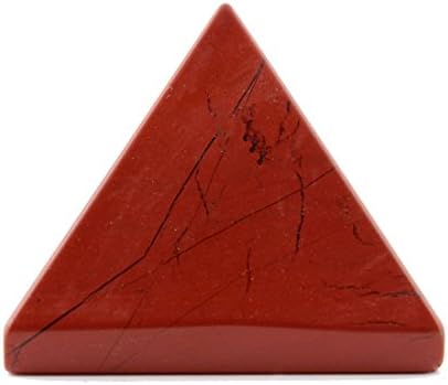 Red Jasper 1.5inch Natural Pyramid Carved Chakra Healing Crystal Reiki Stone Gemstone Radiation Deflection Home Decor Gift Decoration Crafts