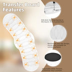 Slide Transfer Board with Disc,Sliding Board for from Wheelchair to Bed/Car,EVA Anti-Slip Pad Make Transfers Easier,Heavy-Duty Sliding Board for Patient Senior, Reach More, Move Easier