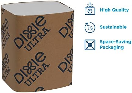 Georgia-Pacific Dixie Ultra Interfold 2-Ply Napkin Dispenser Refill, White, 32006, 250 Napkins Per Pack, 24 Packs Per Case
