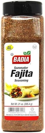Badia Fajita Seasoning 21 oz – Zesty Tex-Mex Spice Blend for Fajitas – Bold, Smoky Flavor