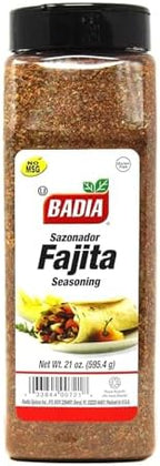 Badia Fajita Seasoning 21 oz – Zesty Tex-Mex Spice Blend for Fajitas – Bold, Smoky Flavor