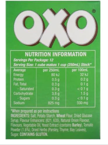 Oxo Vegetable 12 Cubes 71g x 6 Pack