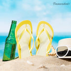 Framendino, 2 Pairs Flip Flop Insoles Gel Arch Cushion Adhesive Silicone Inserts Support Pads for Man Woman (S, Clear)