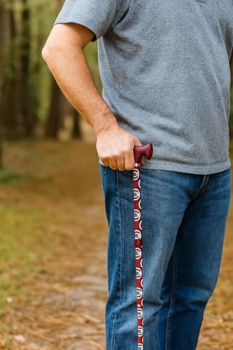 WalkingCanes.com South Carolina Gamecocks Walking Cane, Gold/Silver/Black, Adjustable Height