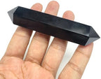 10cm Natural Crystal Tower Two Point Wand Obelisk 6 Faceted Crystals Point Chakra Stone Kit Home Decor Reiki Healing Gift (Dragon Blood Stone)