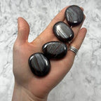 Tiger Iron Flat Tumble Stone ~40-42mm