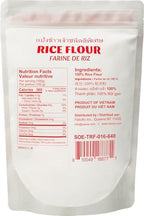Soeos Rice Flour 16 Ounce (Basic), 1 Pound (Pack of 1) , Rice Flour for Baking or Cooking with Resealable Bag, All Natural for Sourdough Bread, Vegan, Gluten-Free