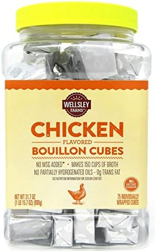 Wellsley Farms Chicken Flavored Bouillon Cubes (Formerly Berkley & Jensen)