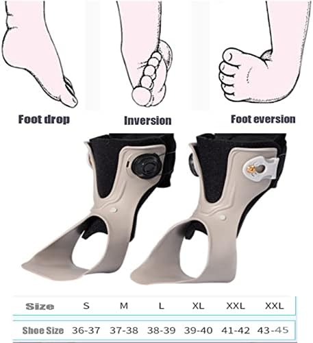 Drop Foot Brace AFO Foot-Up Orthosis Light Balance Drop Foot Brace Foot Drop Orthosis Ankle Brace Support Walking Foot Stabilizer