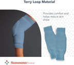 Rolyan Premium Heel/Elbow Protector, Medium, Blue, Foam Padded Sleeve for Skin Protection and Shock Absorption from Impacts, Durable Cushioned Sleeve for Athletic Use in Diffusing Pressure