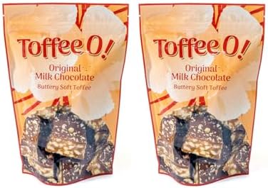Toffee O! - Original Milk Chocolate Toffee - Bag - 6oz "The Original Soft Toffee"