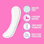 Carefree Panty Liners for Women, Extra Long, Wrapped, Unscented, 93ct | Pantiliners, Carefree, Daily Liners for Women, Light Periods and Leaks, 8-Hour Odor Control | 93ct (Packaging May Vary)