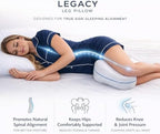 Contour Legacy Leg & Knee Foam Support Pillow for Side Sleepers Soothing Relief for Back, Hips, Knees, Joints, Nerves & Muscles