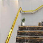 Transparent Acrylic Crystal Stair Handrail Indoor Hallway Loft Stairs Handrail Wall Mounted Non-Slip Auxiliary Railing(100cm)