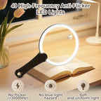 IMICHI Large 5.12" Handheld Magnifying Glass 10X/20X Lens with Eye-Care Anti-Flicker LEDs – 3 Adjustable Light Modes, Rechargeable – Perfect for Seniors, Low Vision, Reading, Crafts, Jewelry Repair
