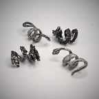 4 PCS Viking Dragon and Snake Alloy Beard Beads Hair Dreadlocks Beads for men Beard Bead Coils
