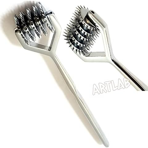 ArTLaB-Premium German Wartenberg Neuro Pinwheel Diagnostic Instrument Sensory Wartenberg Pinwheel 1,3.5,7 Head Strong Wheel Stainless Steel Nerve Tester (5 Head)