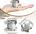 2Pcs Silver Alto Sax Ligature Alto Saxophone Ligature, Ligatures Saxophone Accessories Fastener for Music Mouthpiece Instrument