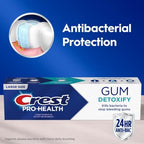 Crest Pro-Health Gum Detoxify Deep Clean Toothpaste, 4.8 oz Pack of 3 - Anticavity, Antibacterial Flouride Toothpaste, Clinically Proven, Gum and Enamel Protection, Plaque Control