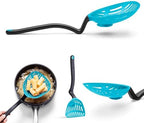 Dreamfarm Big Lestrain 2-In-1 Drip-Catching Sit-Up Slotted Cooking Spoon Scoop & Strainer - 13" Dreamfarm Blue