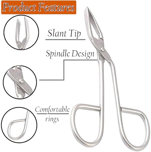 1Pcs Silver Professional Stainless Steel Scissor Handle Tweezers Shape Tool 'Eyebrow Beauty Nose Hair Clip Tweezer Remover Brow Trimmer For Women Girl for Educational Use