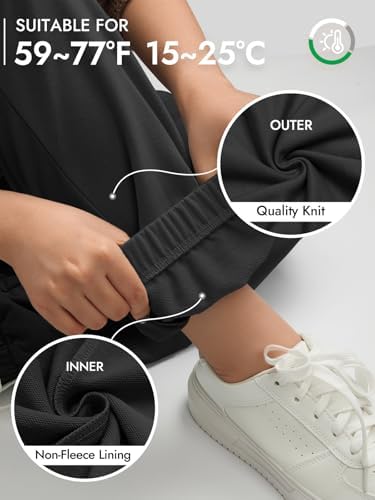 ATHMILE Sweatpants Women Fall Fashion 2026 Baggy Joggers Workout Lounge Lightweight Comfy High Waisted Athletic Sweat Pants