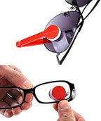 12 Pcs Mini Sun Glasses Eyeglass Microfiber Spectacles Cleaner Soft Brush Cleaning Tool Mini Microfiber Glasses Eyeglasses Cleaner Cleaning Clip (Random Color)