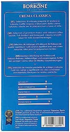 CAFFÈ BORBONE Ground Coffee - 8.8 oz Freshly Roasted Miscela Nobile (Blu) Blend for Espresso Machines Intensity 8.5/10, Strong and Sweet Made in Italy