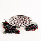 Broadman Church Supplies RemembranceWare Communion Tray & Disk, Silver, Holds 40 Cups