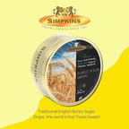SIMPKINS Barley Sugar Drops - Classic English Candy in Travel Tins - Barley Sugar Hard Candy - Dairy Free Barley Sugar Sweets & Nut Free Candy, Barley Sugar Travel Candy - 7.05 oz.