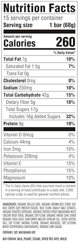 CLIF BAR - Energy Protein Bars - White Chocolate Macadamia Nut - Made with Organic Oats - Energy Bars - Non-GMO - (15 Pack)